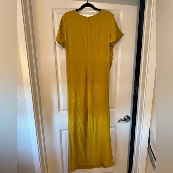Universal Standard Chic Column Style Draped Regina Gown Size 10/12 Yellow EUC - Picture 4 of 7